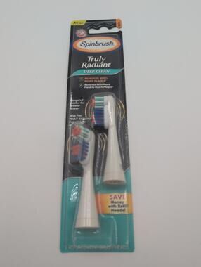Spinbrush Truly Radiant Arm & Hammer Extra White Replacement Soft Brush Heads